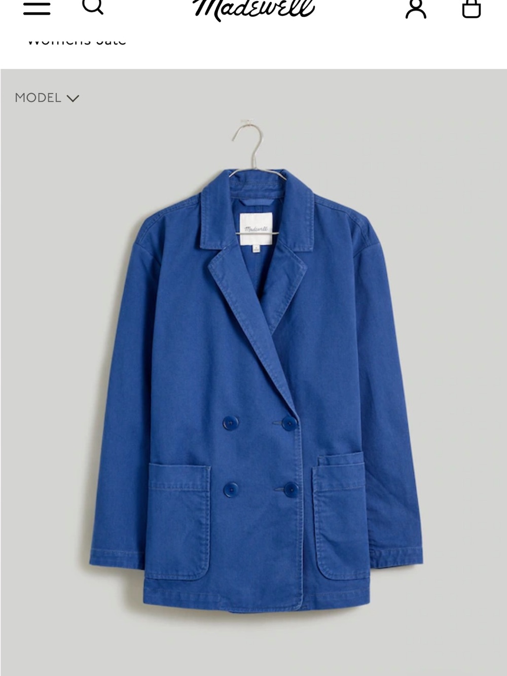 Madewell Crossover Blazer in (Re)generative Chino